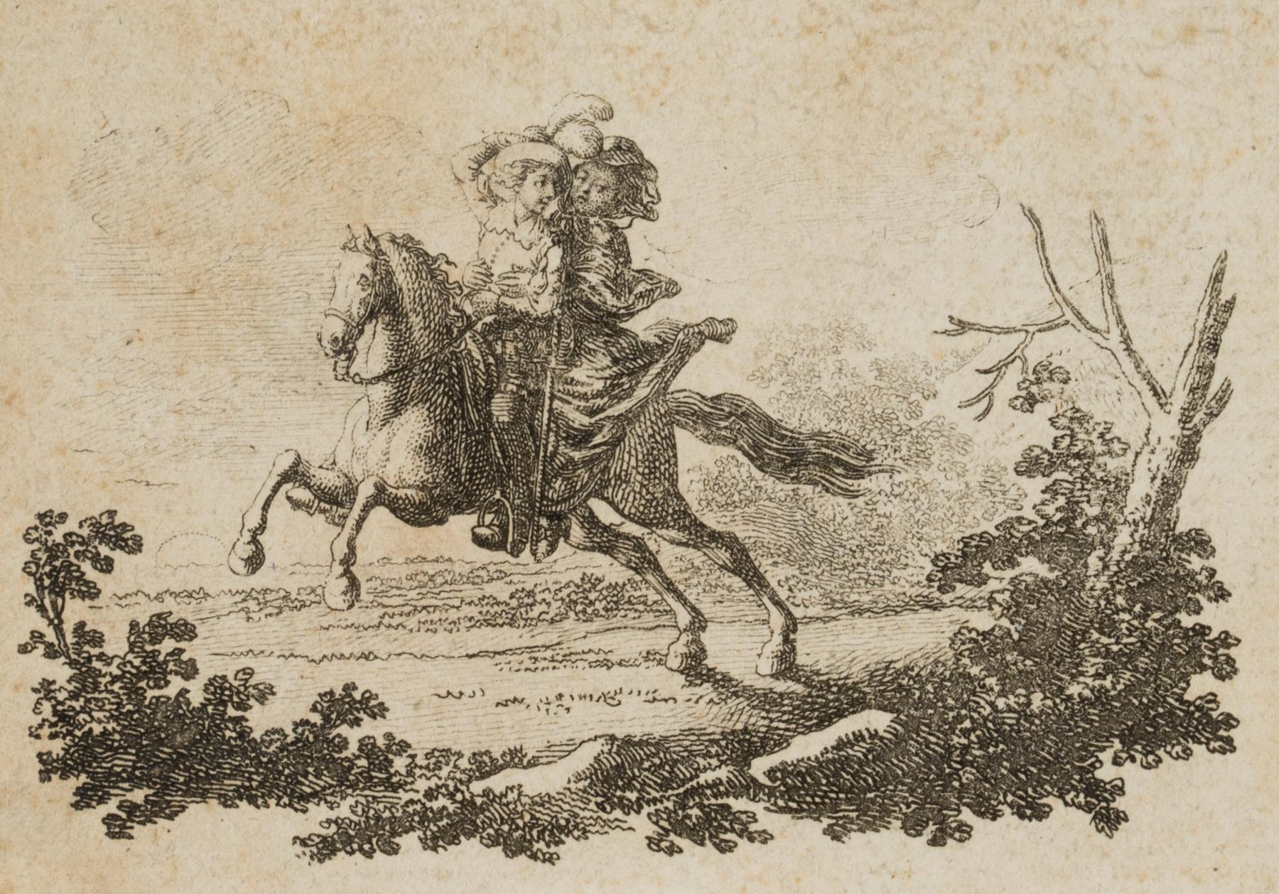 Gil Blas und Donna Mencia zu Pferde