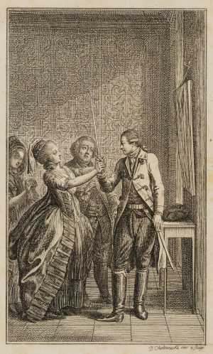 Elise fasst Ferdiners Degen