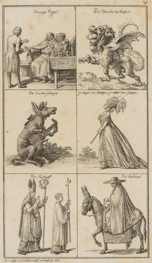 Fabeltiere und geistliche Figuren