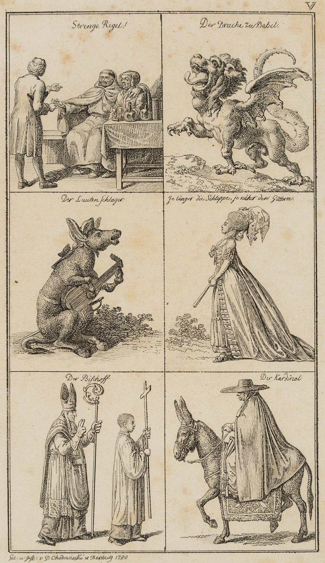 Fabeltiere und geistliche Figuren