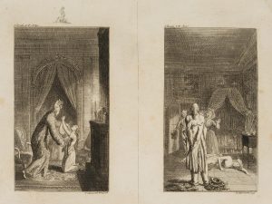 Clarissa fleht um ihre Tugend & Lovelace's Verkleidung