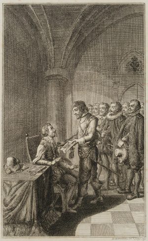 Andreas Thonradtel vor Kaiser Ferdinand II.