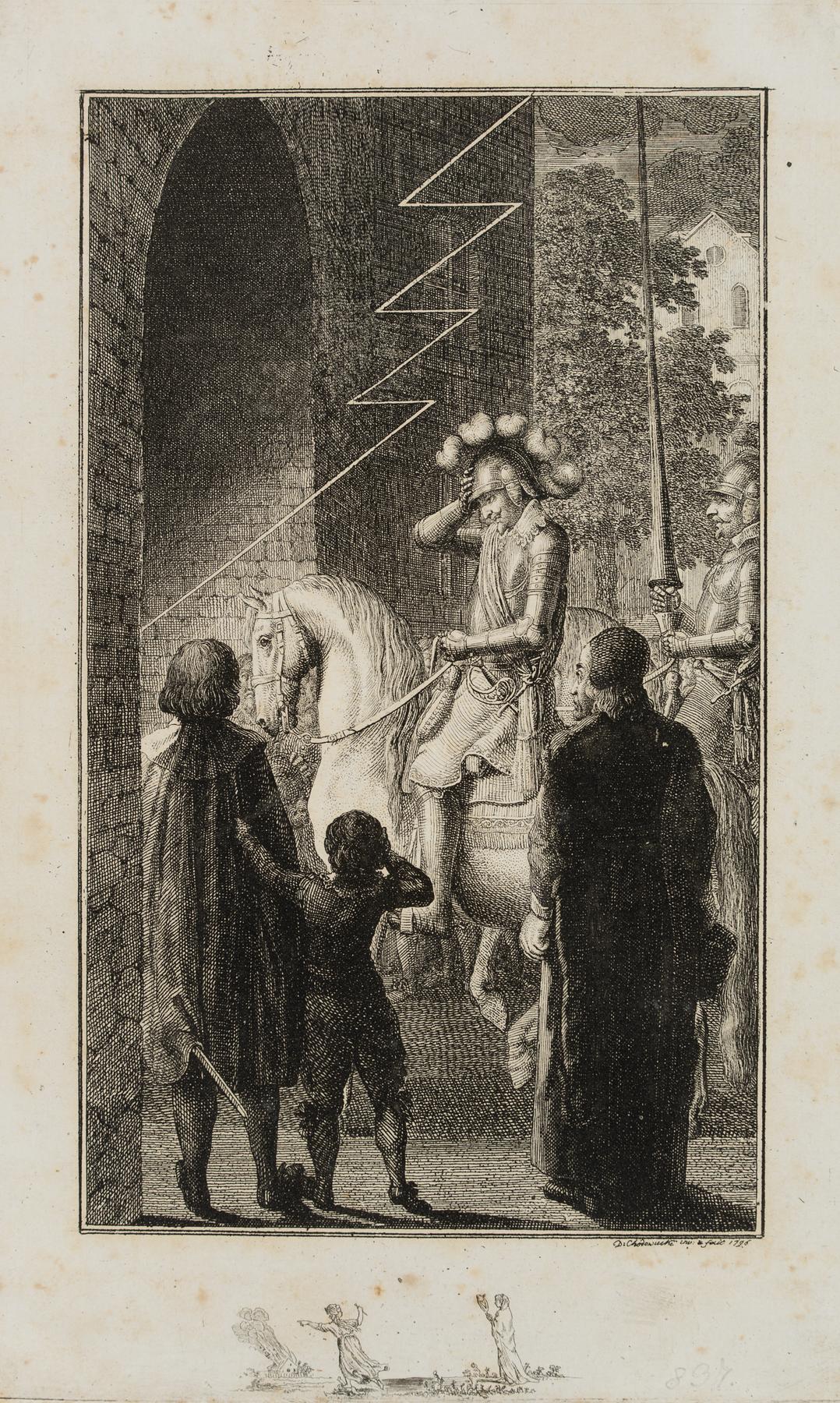Gustav Adolf erhält ein göttliches Zeichen vor der Verwüstung von Landshut