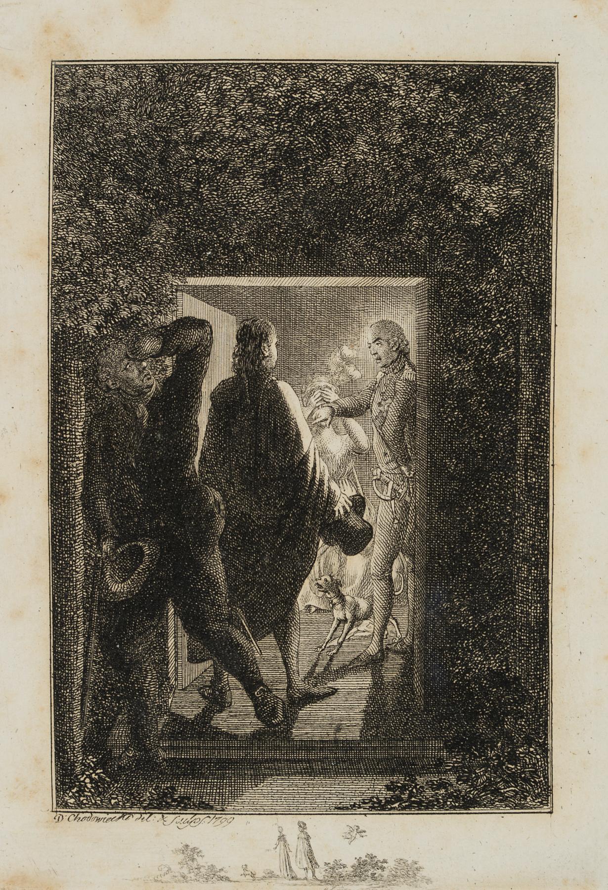 Hermann überrascht Julchen und den Prinzen Moritz