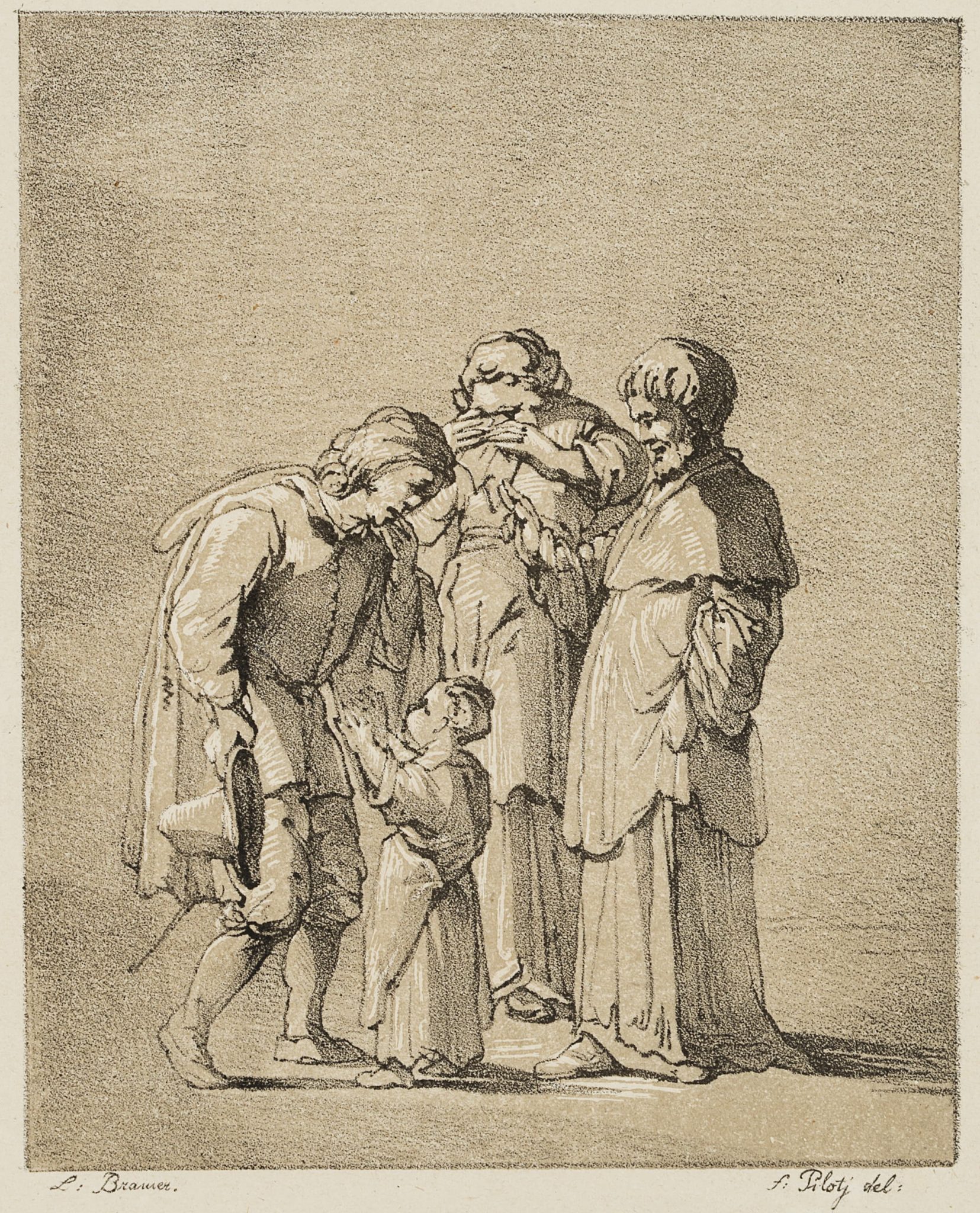 Mönche, Novize und Wanderer