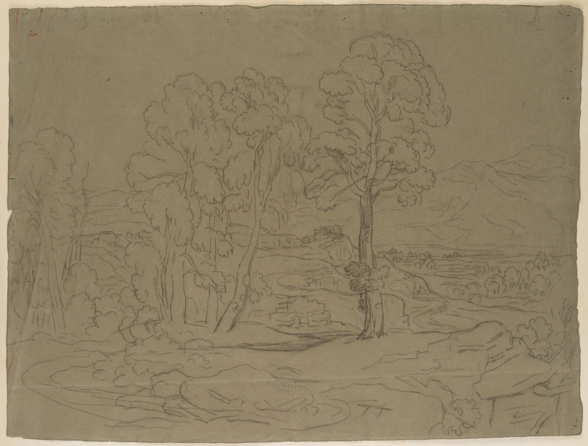 Landschaft mit Bergen