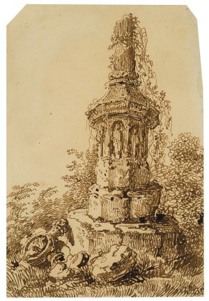 Überwuchertes Denkmal