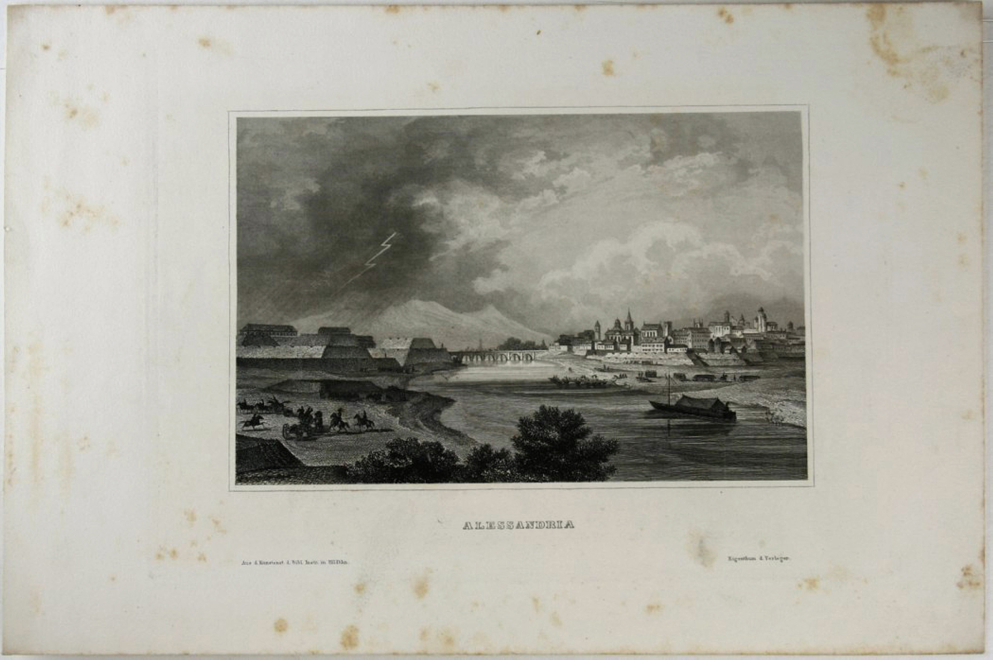 Ansicht von Alessandria in Italien