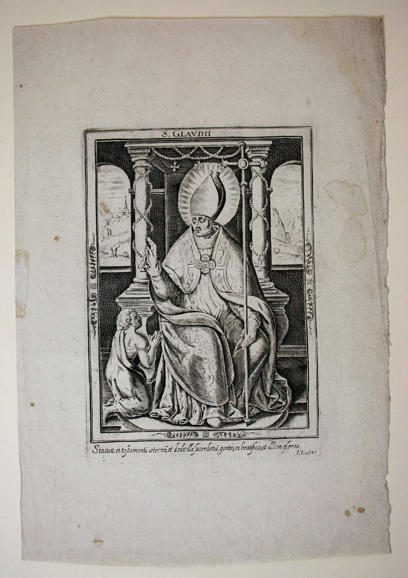 Der Heilige Claudius auf dem Thron