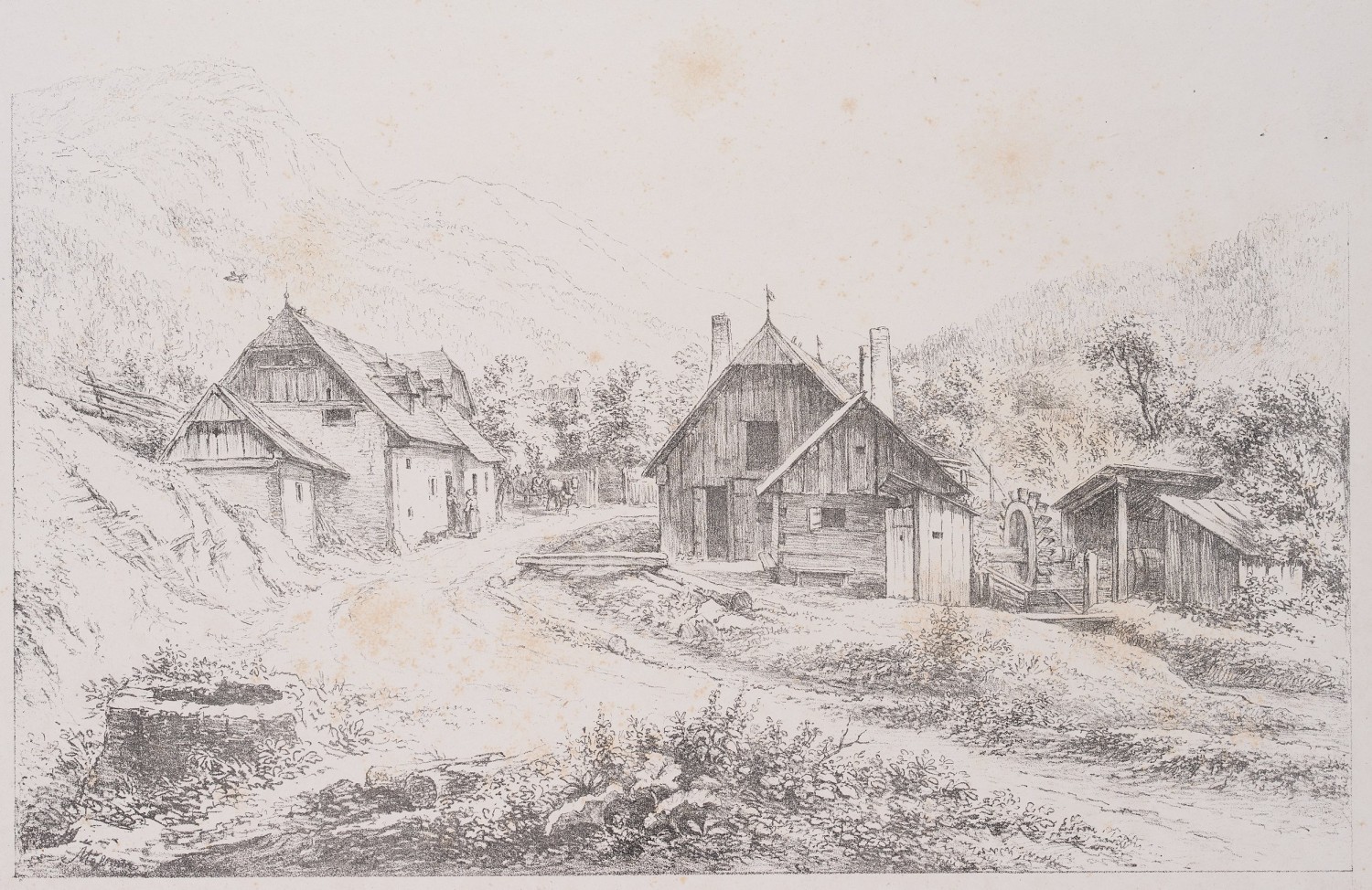 Wassermühle im Tal