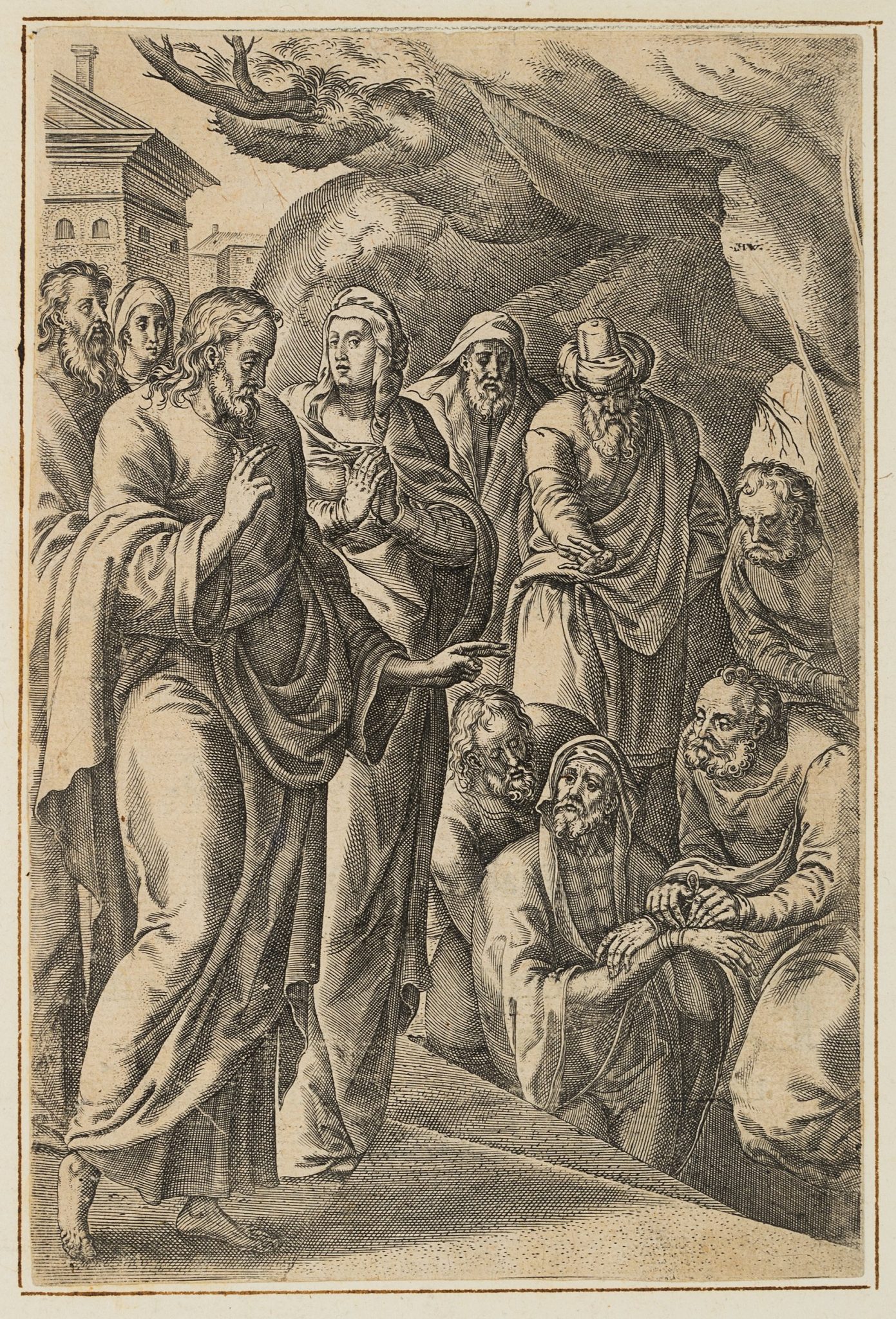 Jesus Christus bei Gefesseltem