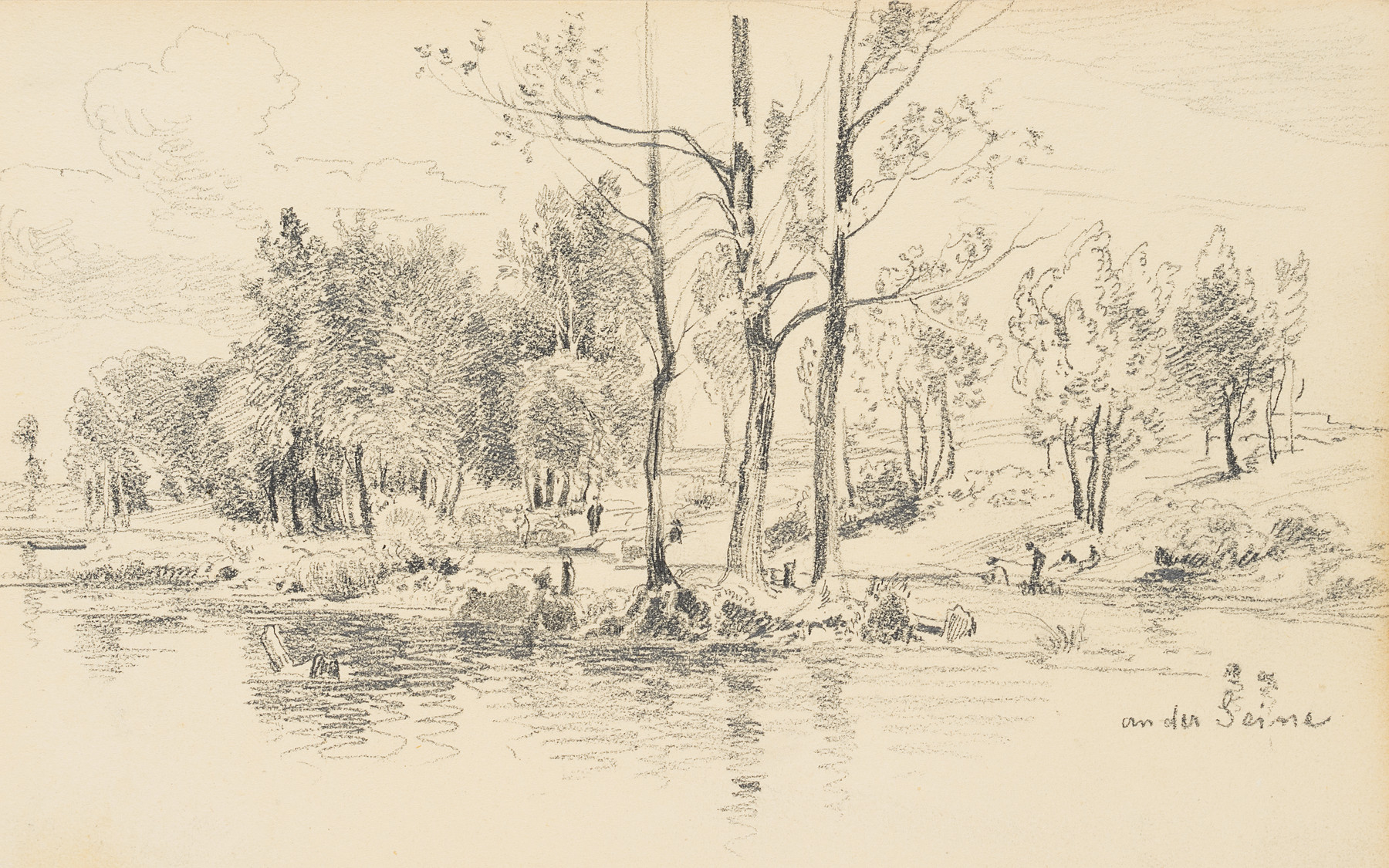 Flusslandschaft an der Seine
