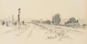 Landstraße am Fluss