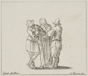 Drei Bauern im Gespräch