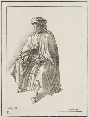 Studie eines sitzenden Kaufmanns