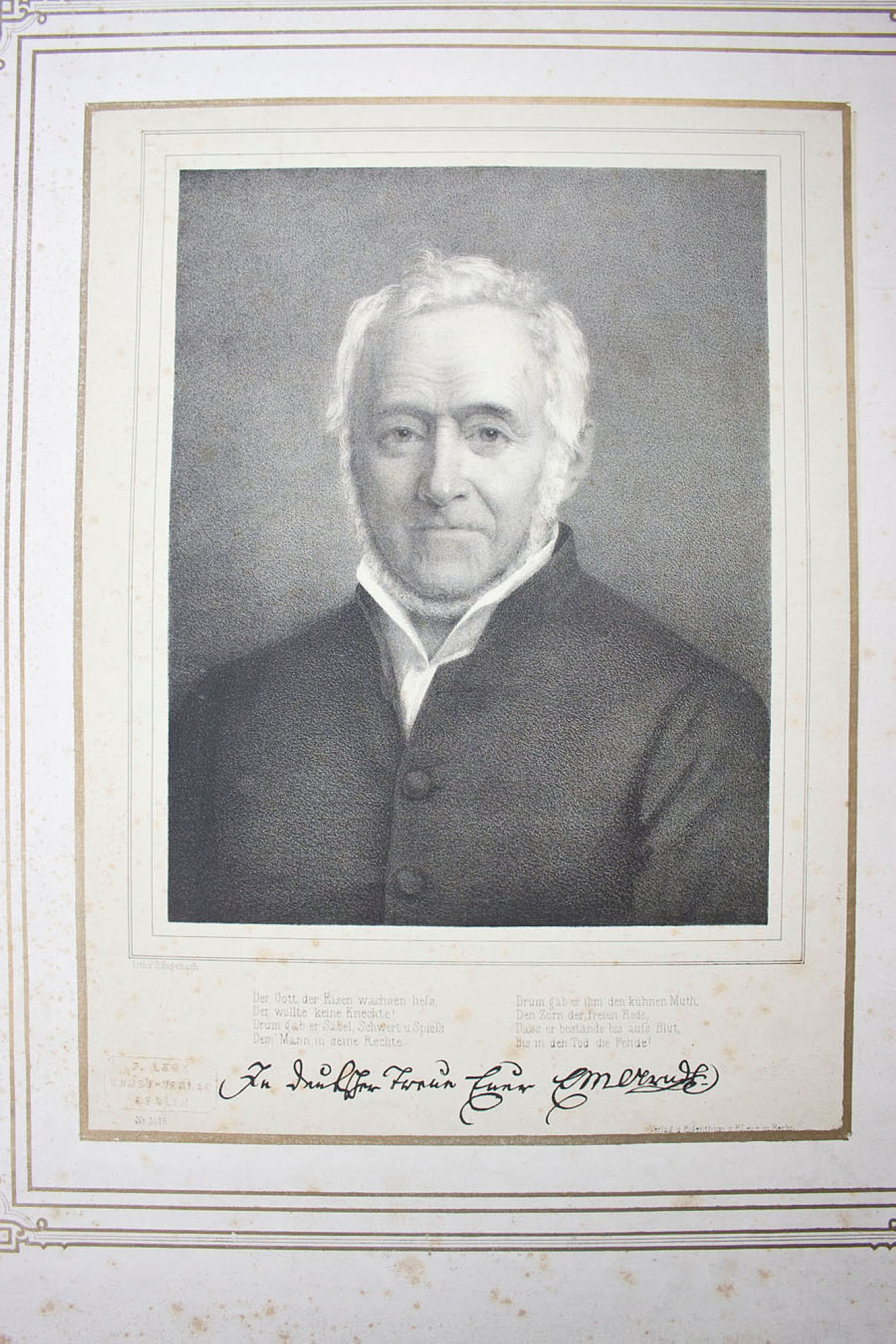 Porträt des Ernst Mortiz Arndt