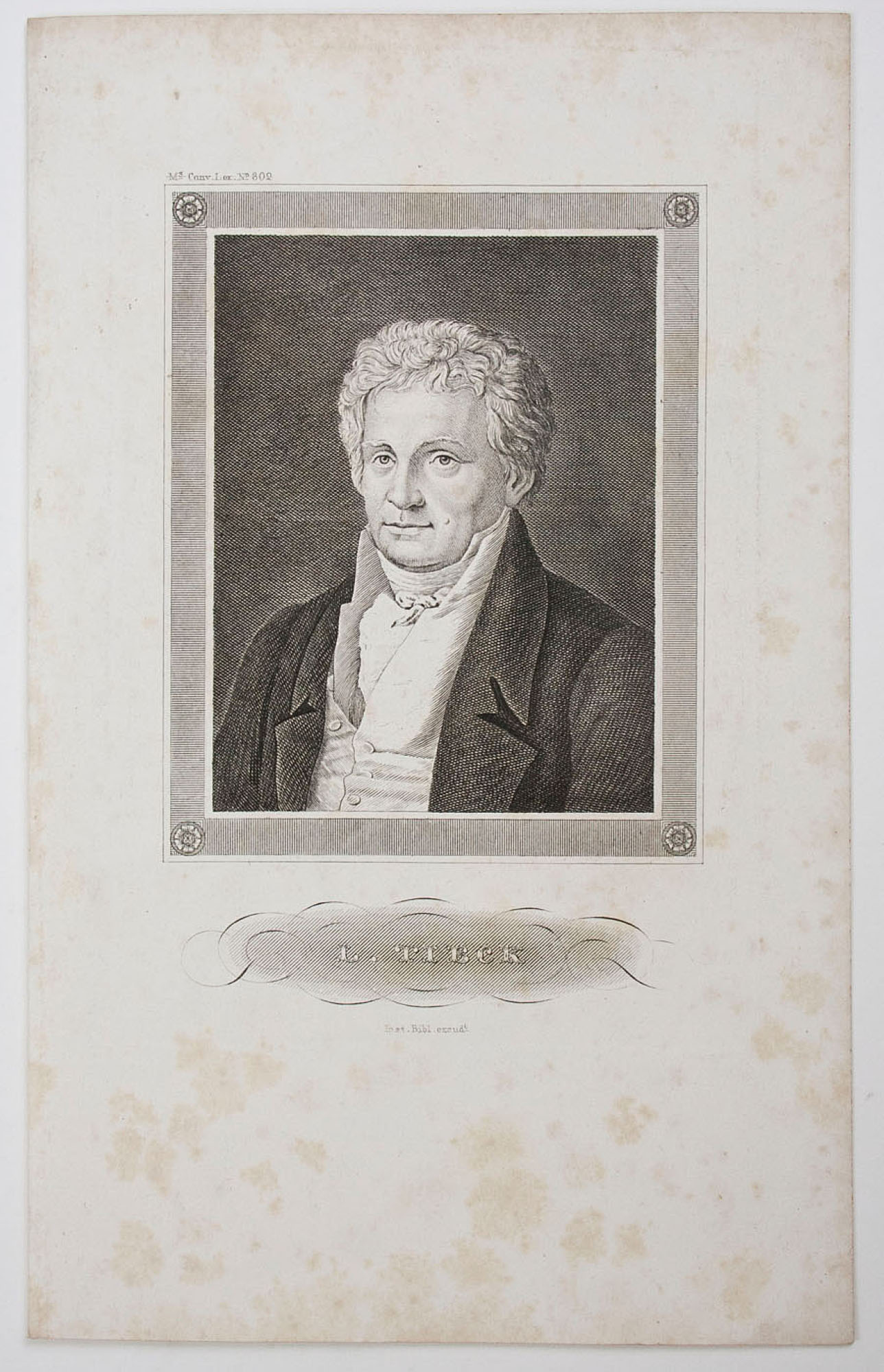 Porträt L. Tieck (1773-1853)