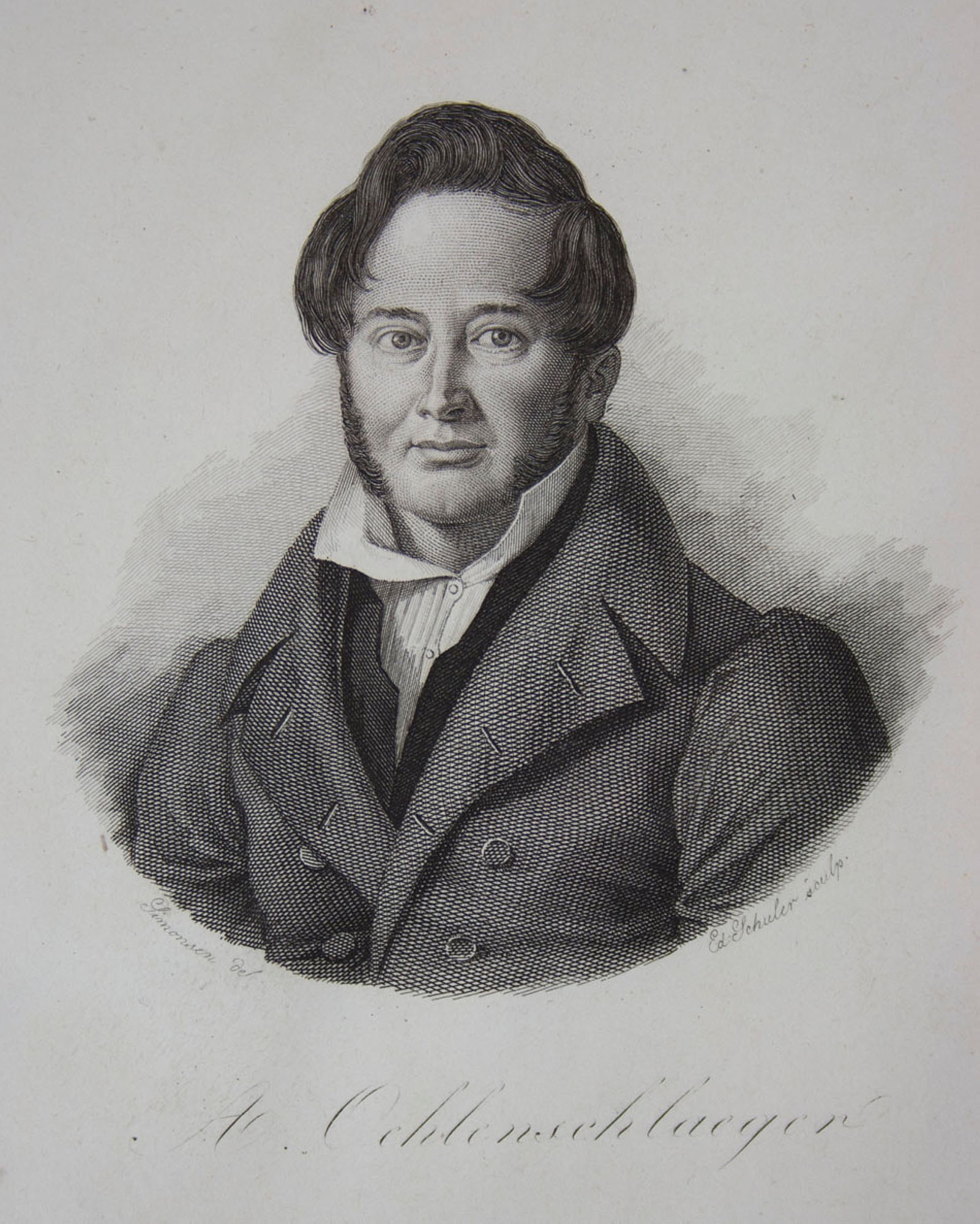 Porträt A. Oehlenschläger