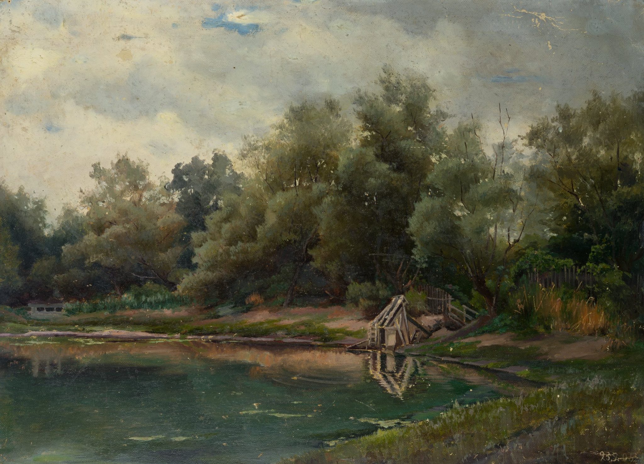Kleine Hütte am See