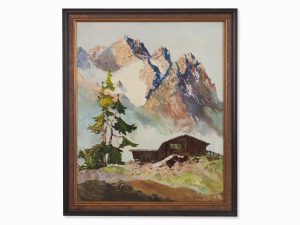 Hütte im Hochgebirge