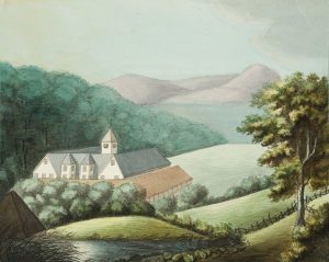 Nordischer Gutshof in Landschaft