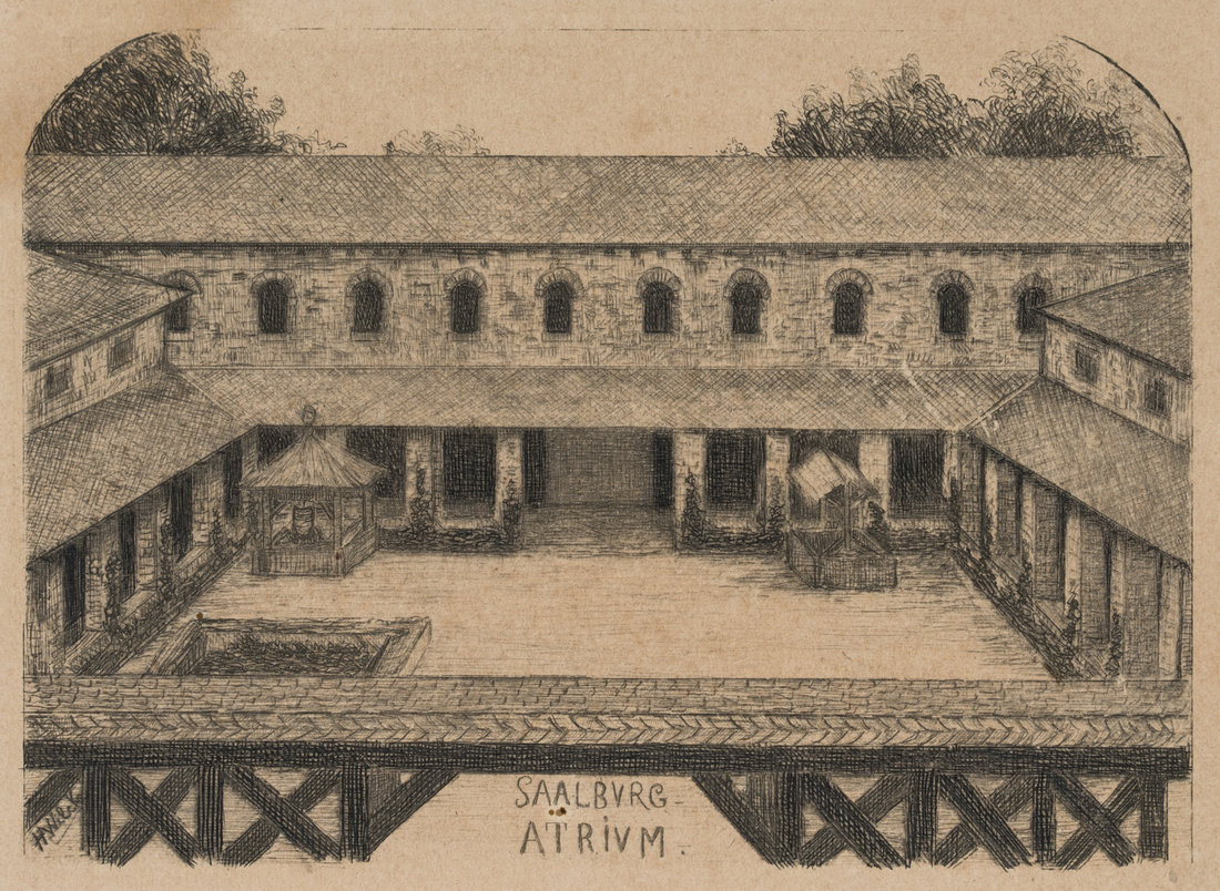 Atrium im römischen Kastell Saalburg