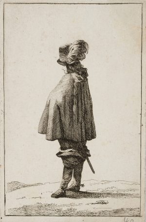 Edelmann mit Mantel und Degen