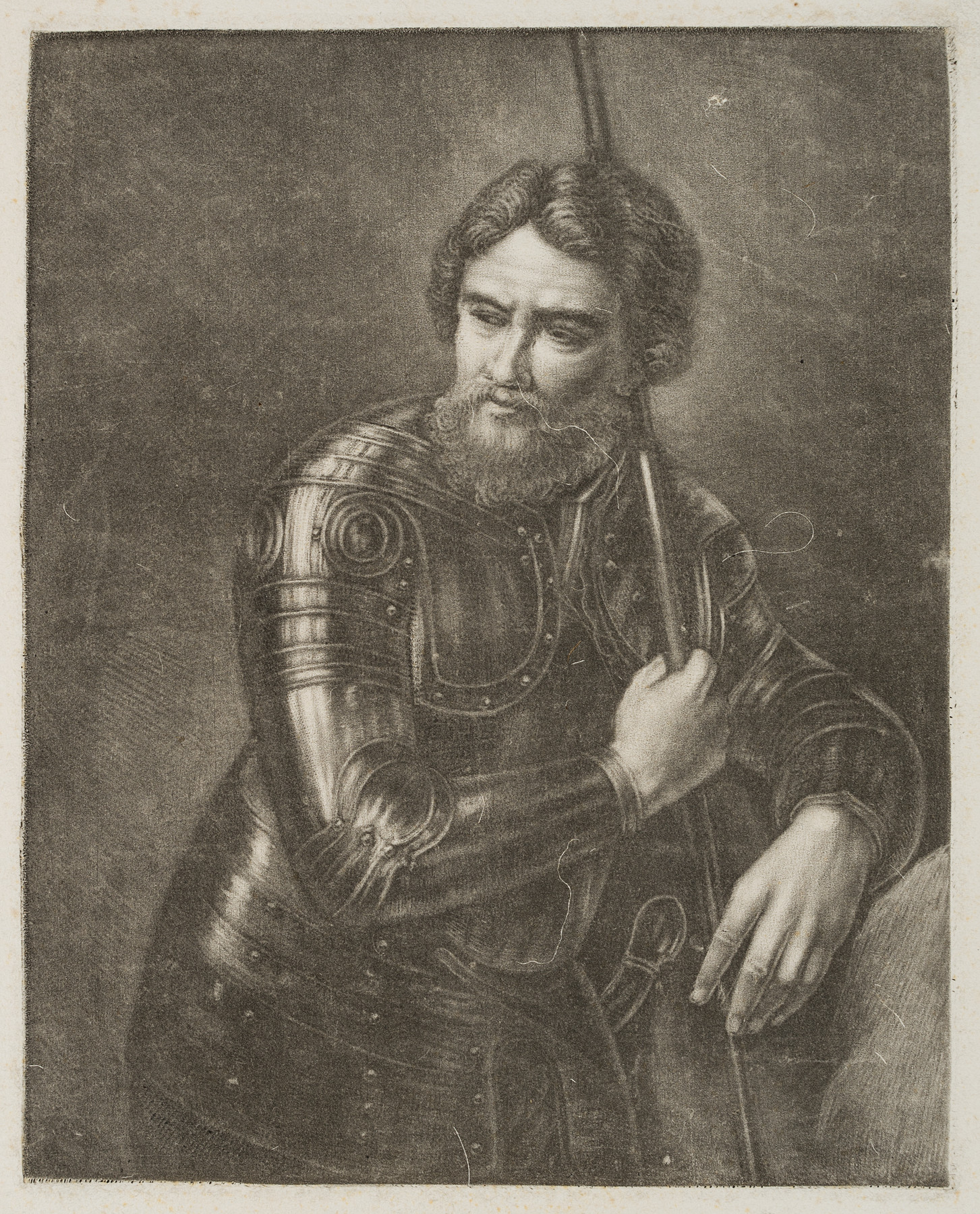 Mars, Geharnischter mit Lanze