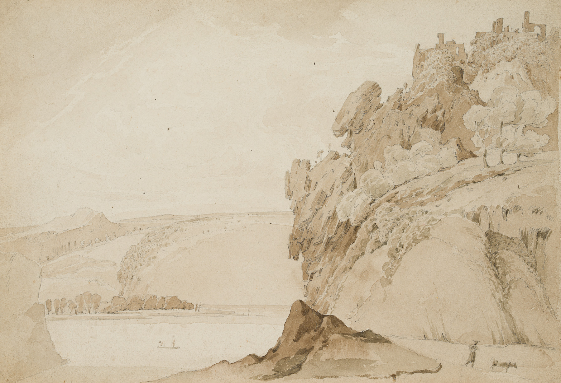 Felslandschaft am Ufer