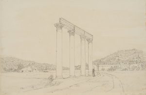 Tempel in Riez, Antike Säulen