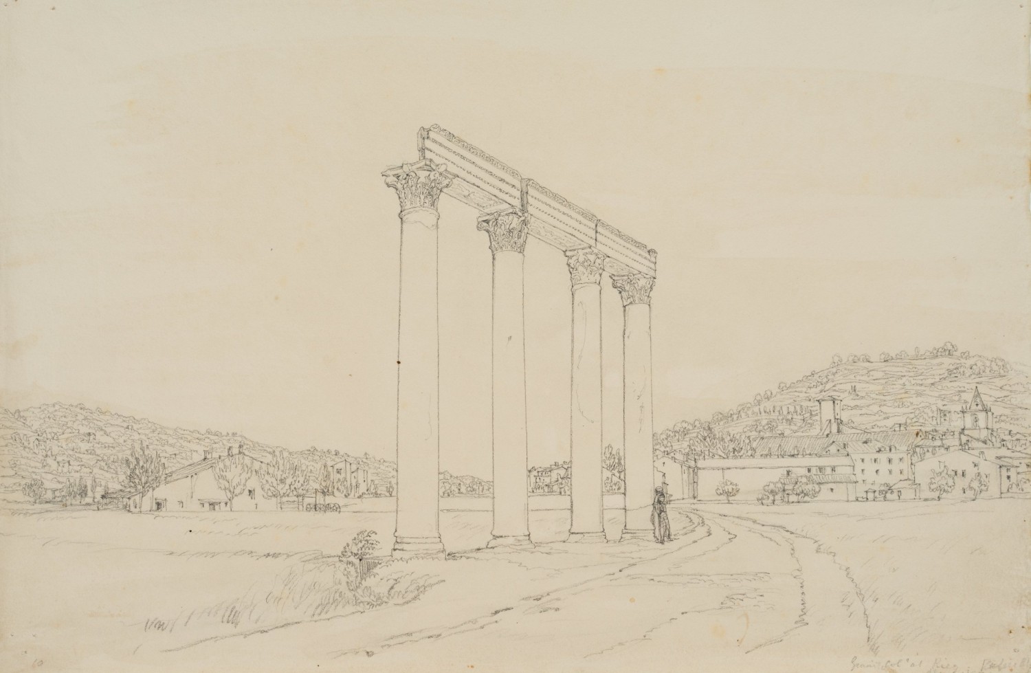 Tempel in Riez, Antike Säulen