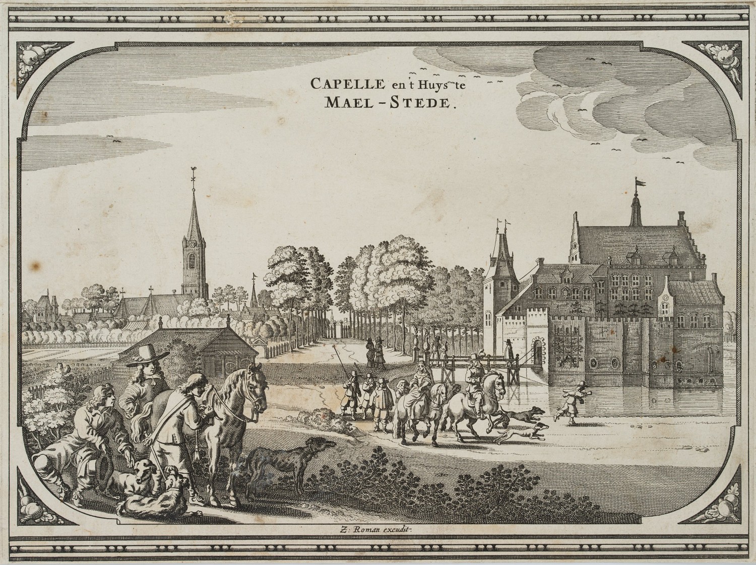 Ansicht der Festung Kastel Maalstede