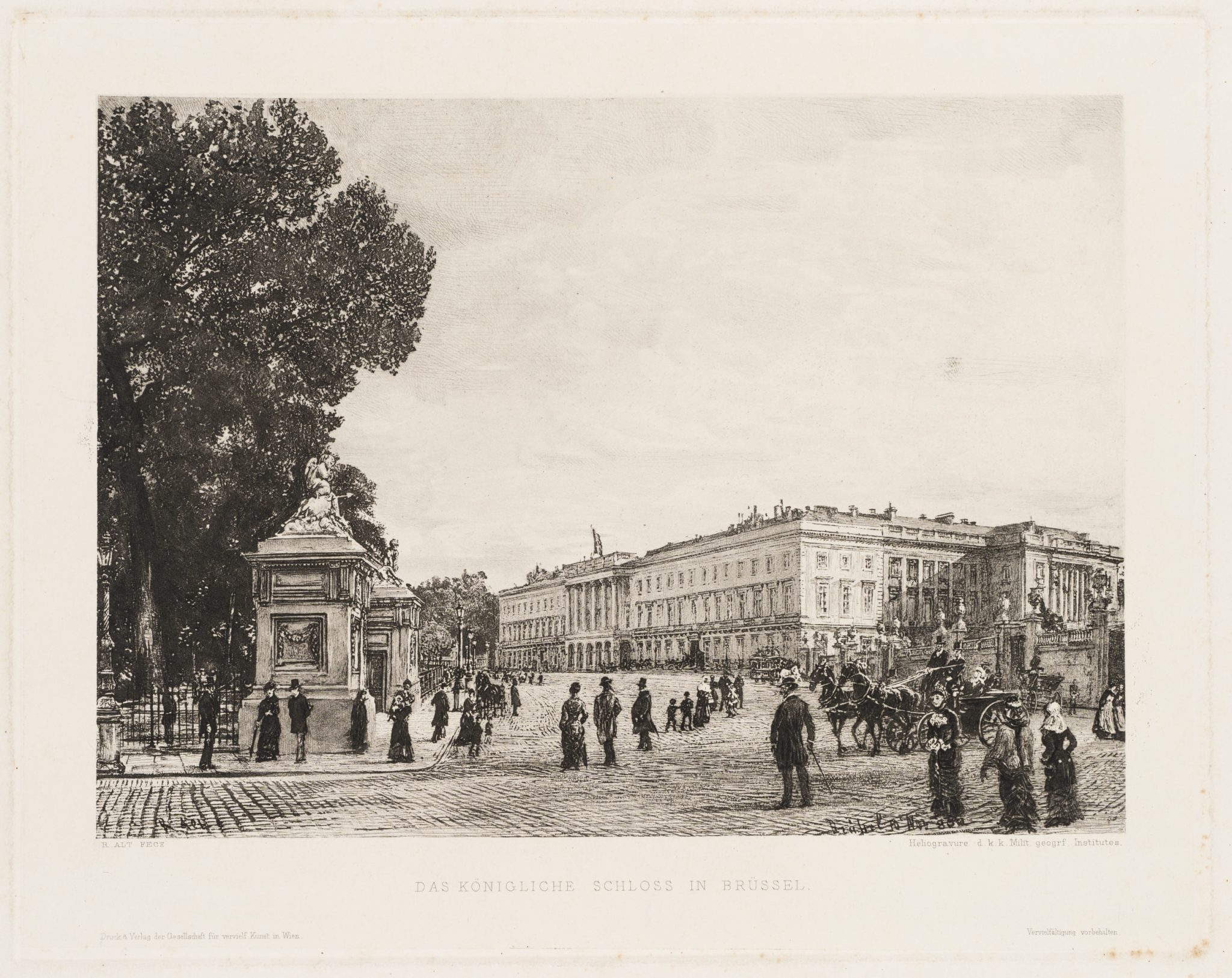 Königliches Schloss in Brüssel, Stadtansicht