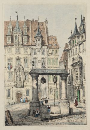 Brunnen am Egidienberg in Nürnberg