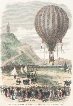 Heißluftballon in Montmartre