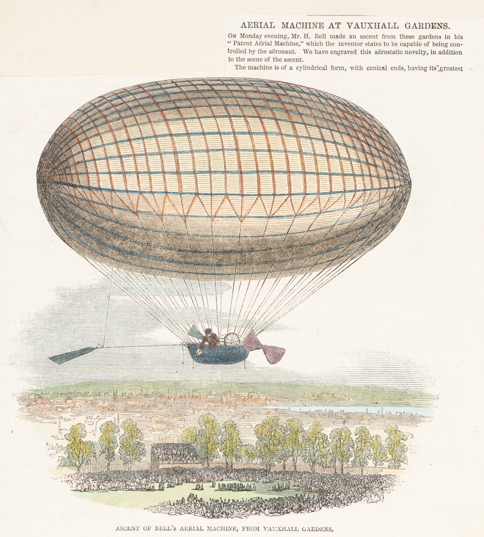 Aufstieg von Bell's Luftschiff