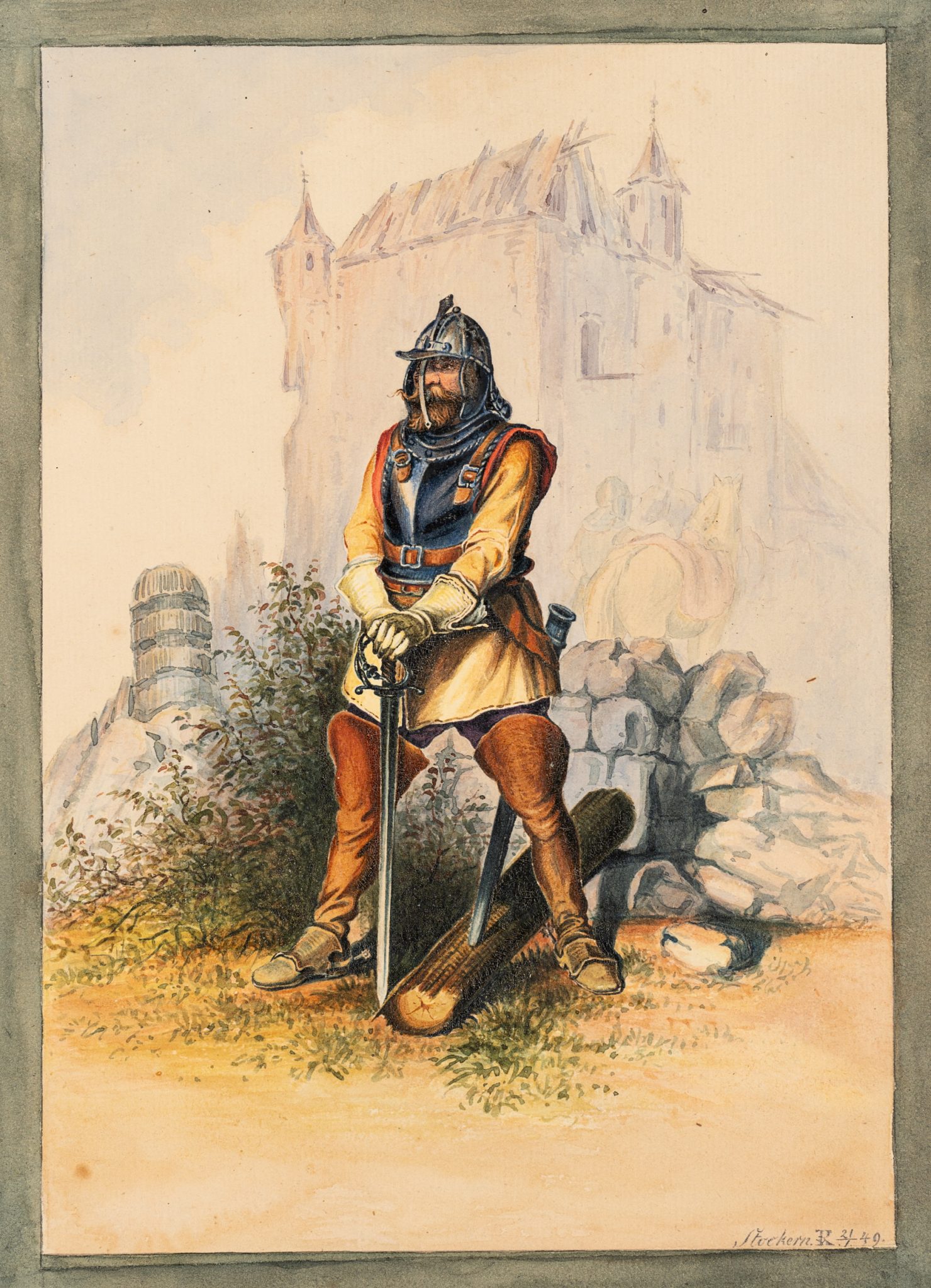 Ritter vor der Burg