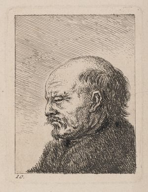 Kahlköpfiger Mann