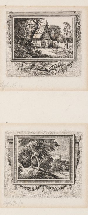 Zwei pastorale Landschaftsszenen