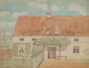 Landidylle mit Familie im Landhaus