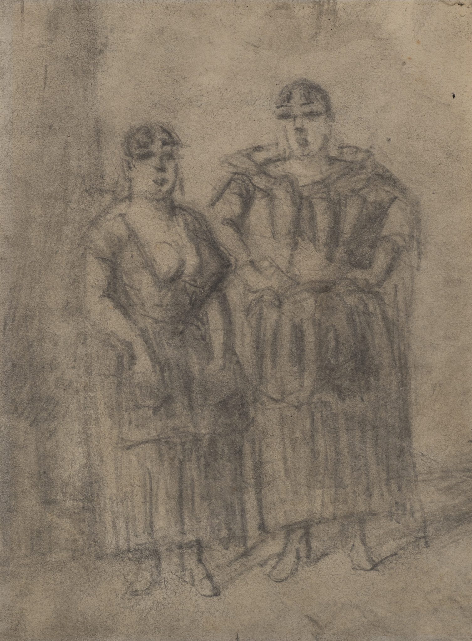Zwei Frauen in Pose