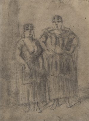Zwei Frauen in Pose