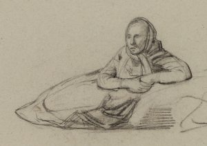 Sitzende Figur