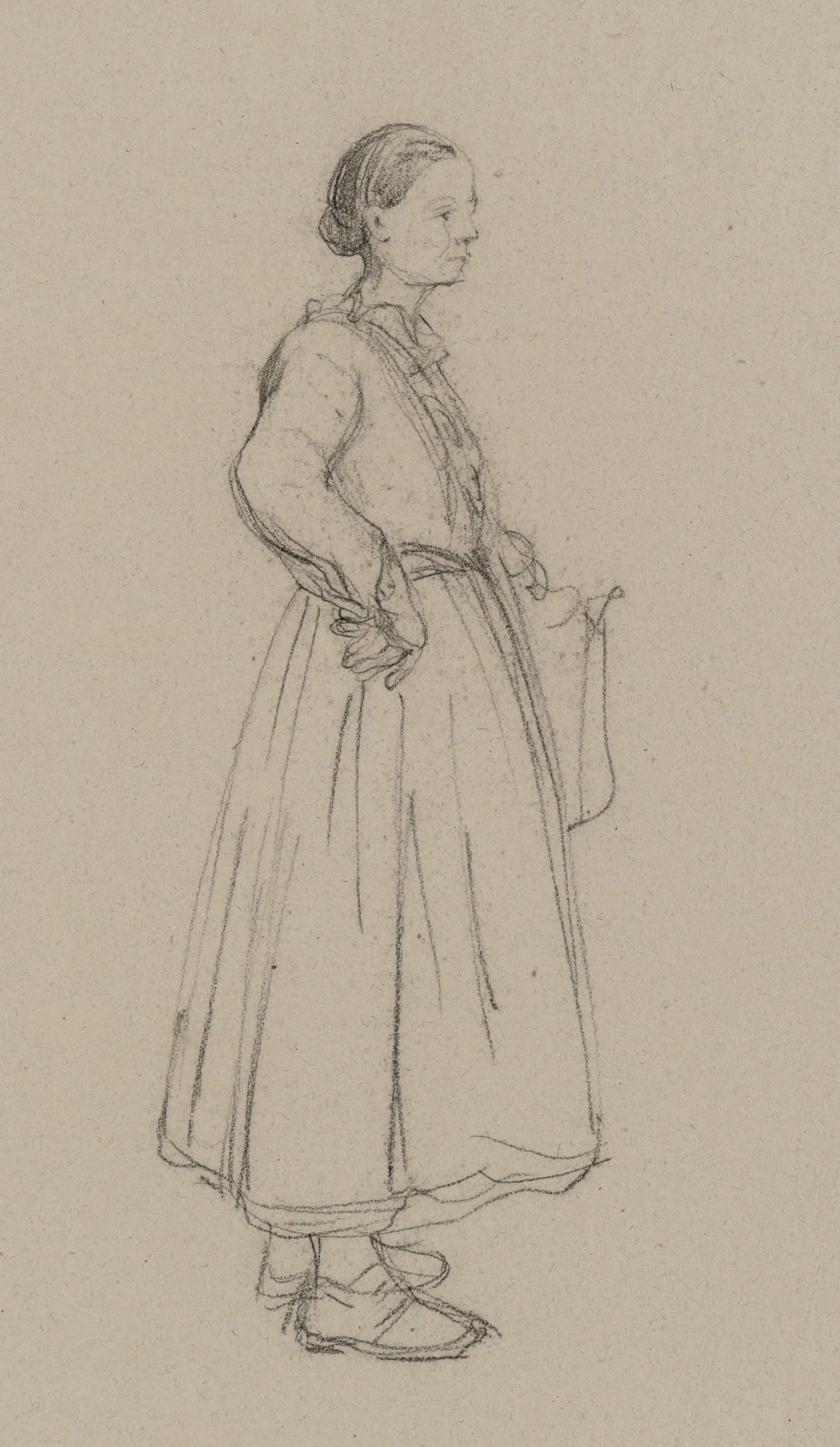 Stehende Frau