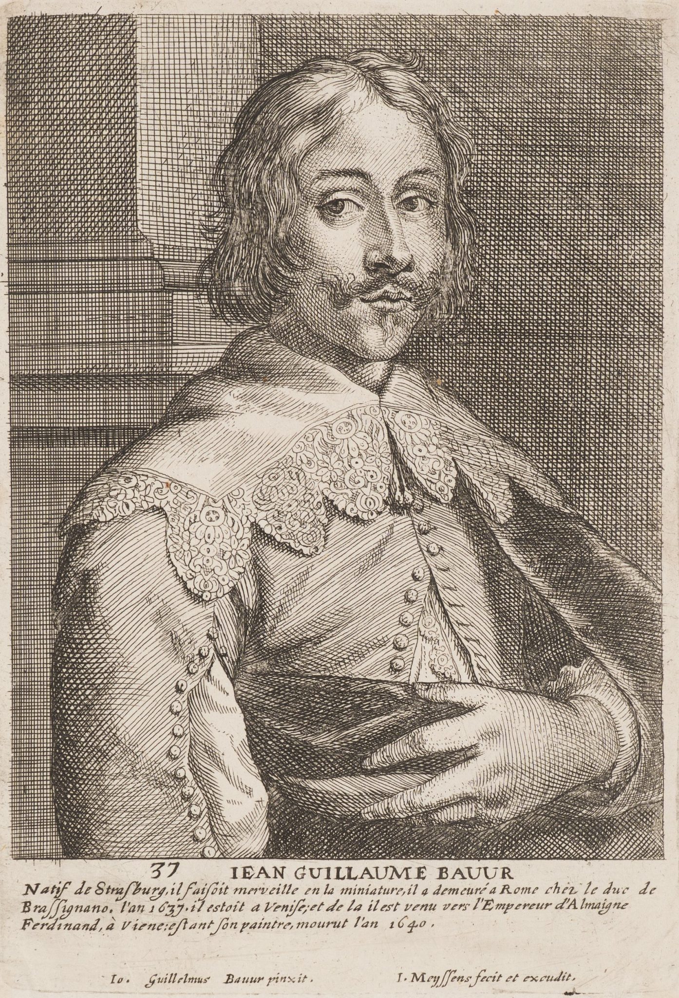 Selbstporträt des Malers Johann Wilhelm Baur