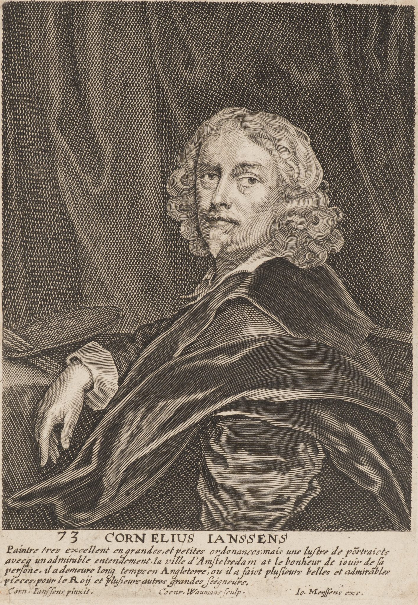 Porträt des Malers Cornelius Johnson