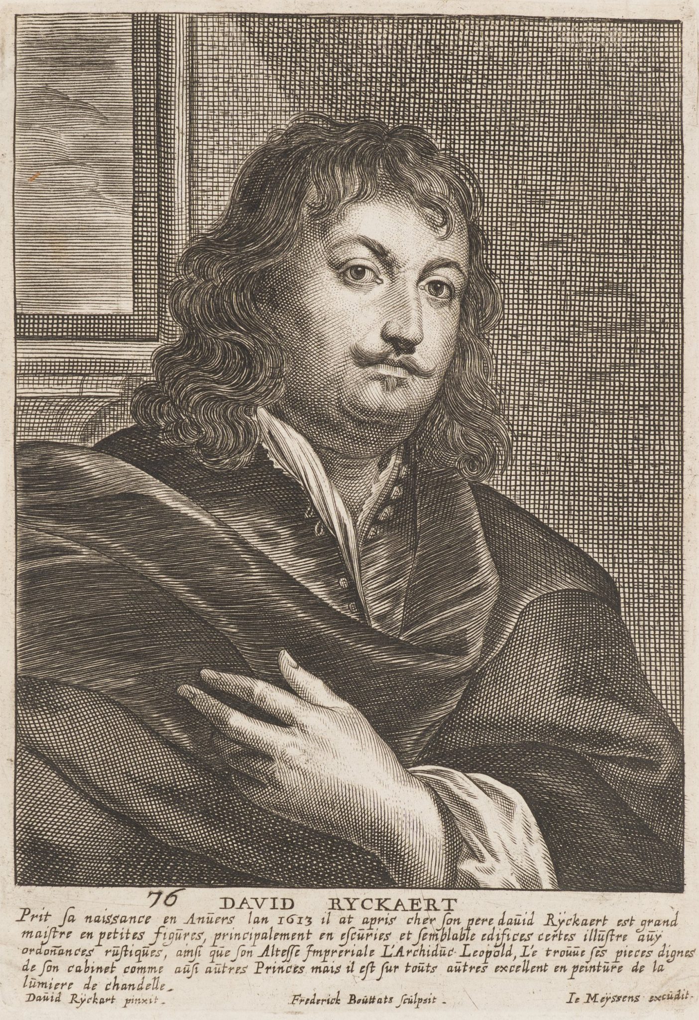 Porträt des Malers David Ryckaert dem Jüngeren