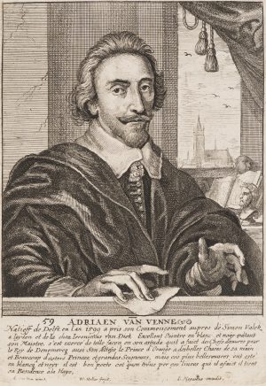 Porträt des Malers Adriaen van de Venne
