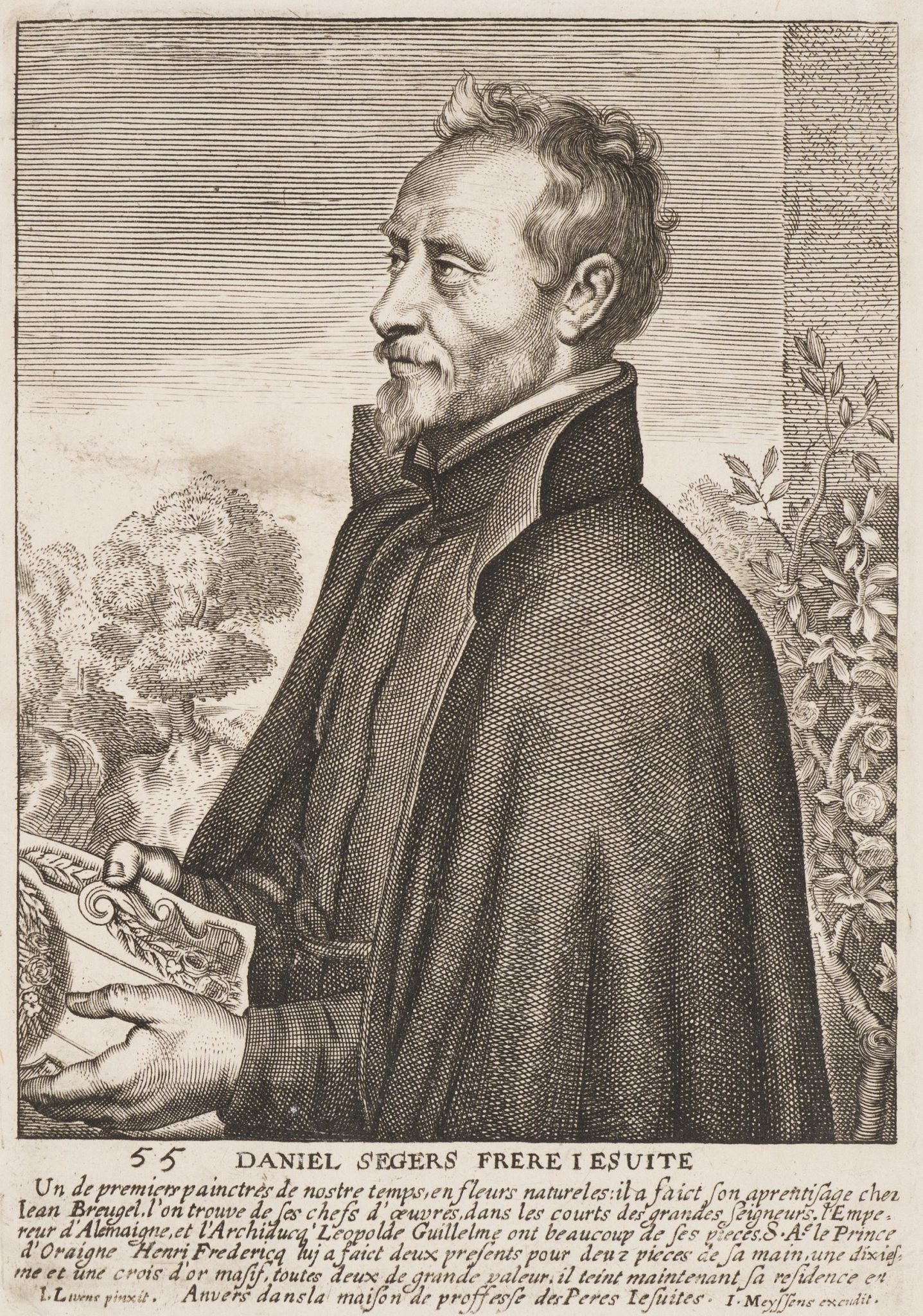 Porträt Daniel Segers als Jesuitenbruder