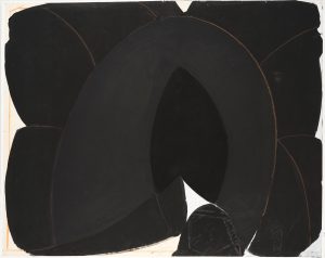 Abstrakte Bogenkomposition in Schwarz